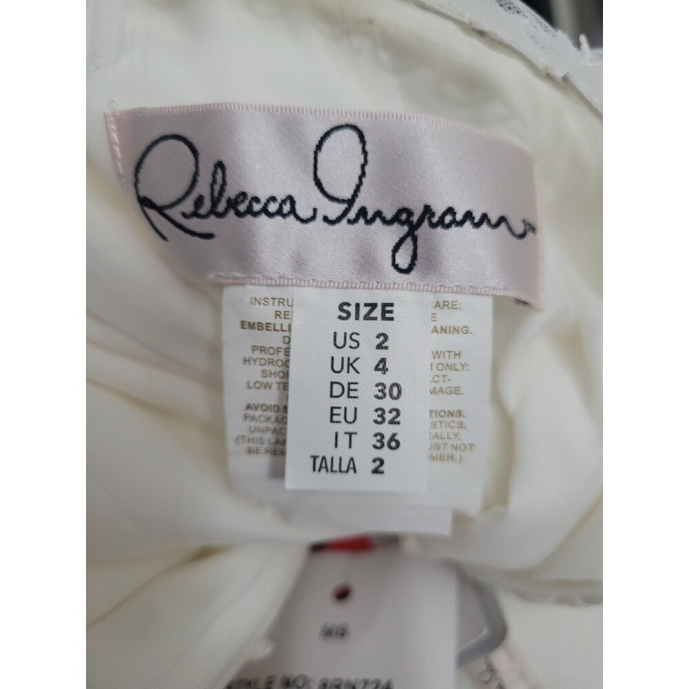 Maggie Sottero Rebecca Ingram Elora Wedding Dress Ivory Sz 2 Lace Fit Flare Gown - Picture 3 of 16
